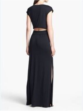 Felicity & Coco Cut Out Back Slit Maxi Dress